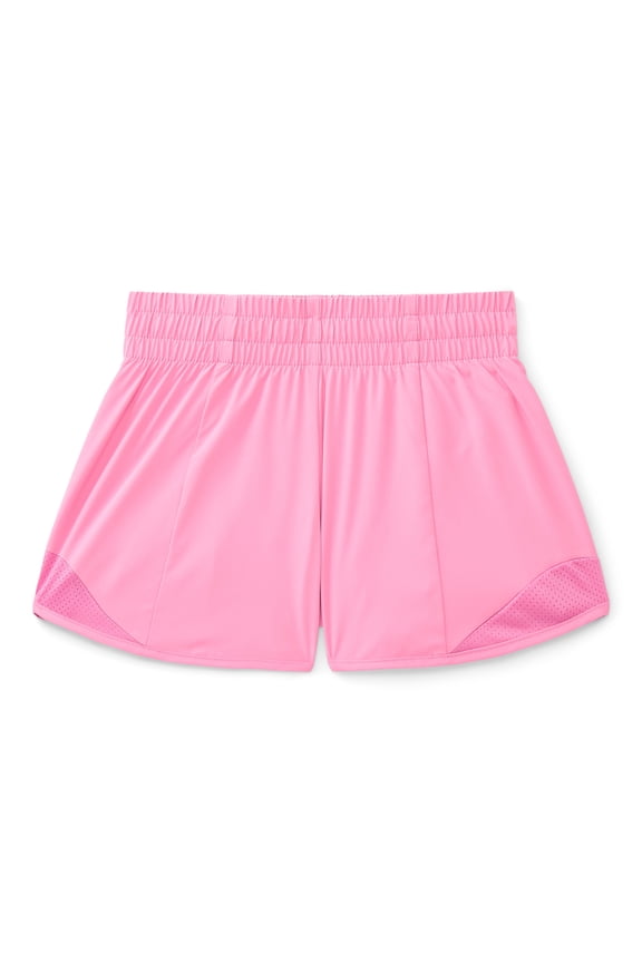Girls Athletic Run Shorts, Sizes 4-18 & Plus