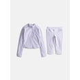 thumbnail image 1 of Athletic Works Girl's ButterCore Active Jacket and Capri Legging Set, 2-Piece, Sizes 4-18, 1 of 3