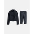 thumbnail image 1 of Athletic Works Girl's ButterCore Active Jacket and Capri Legging Set, 2-Piece, Sizes 4-18, 1 of 3