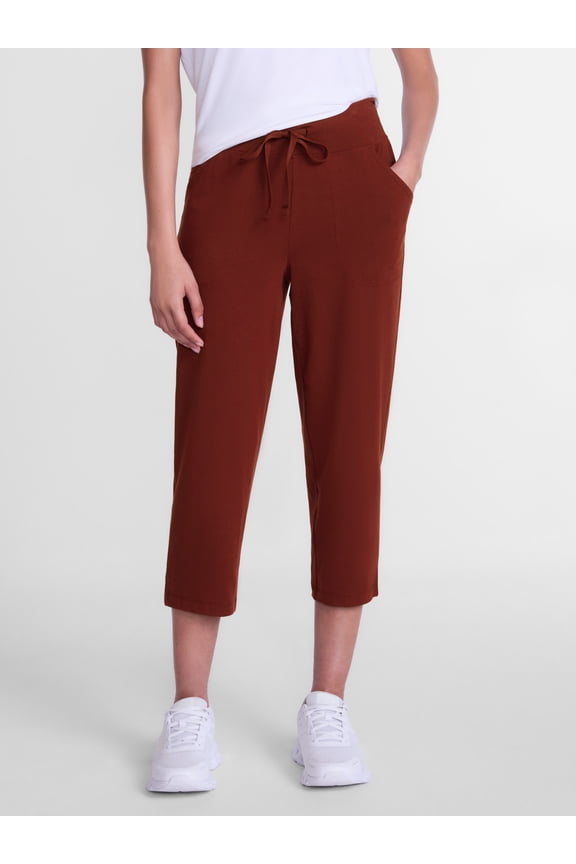 Women's and Women's Plus Knit Capri Pants, 22" Inseam, Sizes XS-4X