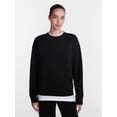 thumbnail image 1 of Athletic Works Women's and Women's Plus Fleece Sweatshirt with Long Sleeves, Sizes XS-4X, 1 of 5