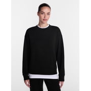 Athletic Works Women's and Women's Plus Fleece Sweatshirt with Long Sleeves, Sizes XS-4X
