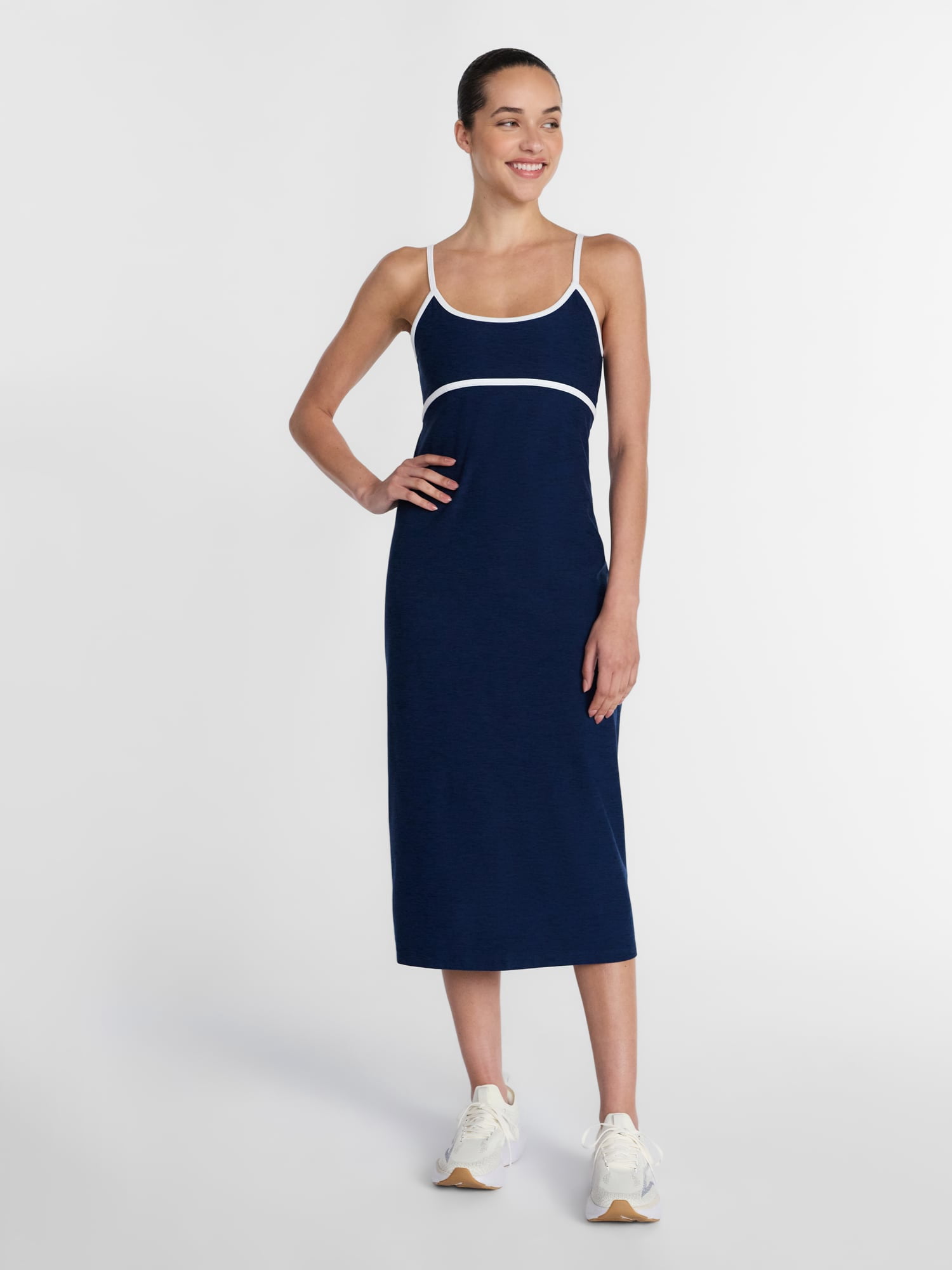 Athletic Works Women's ButterCore Compression Midi Dress, Sizes XS-XXXL