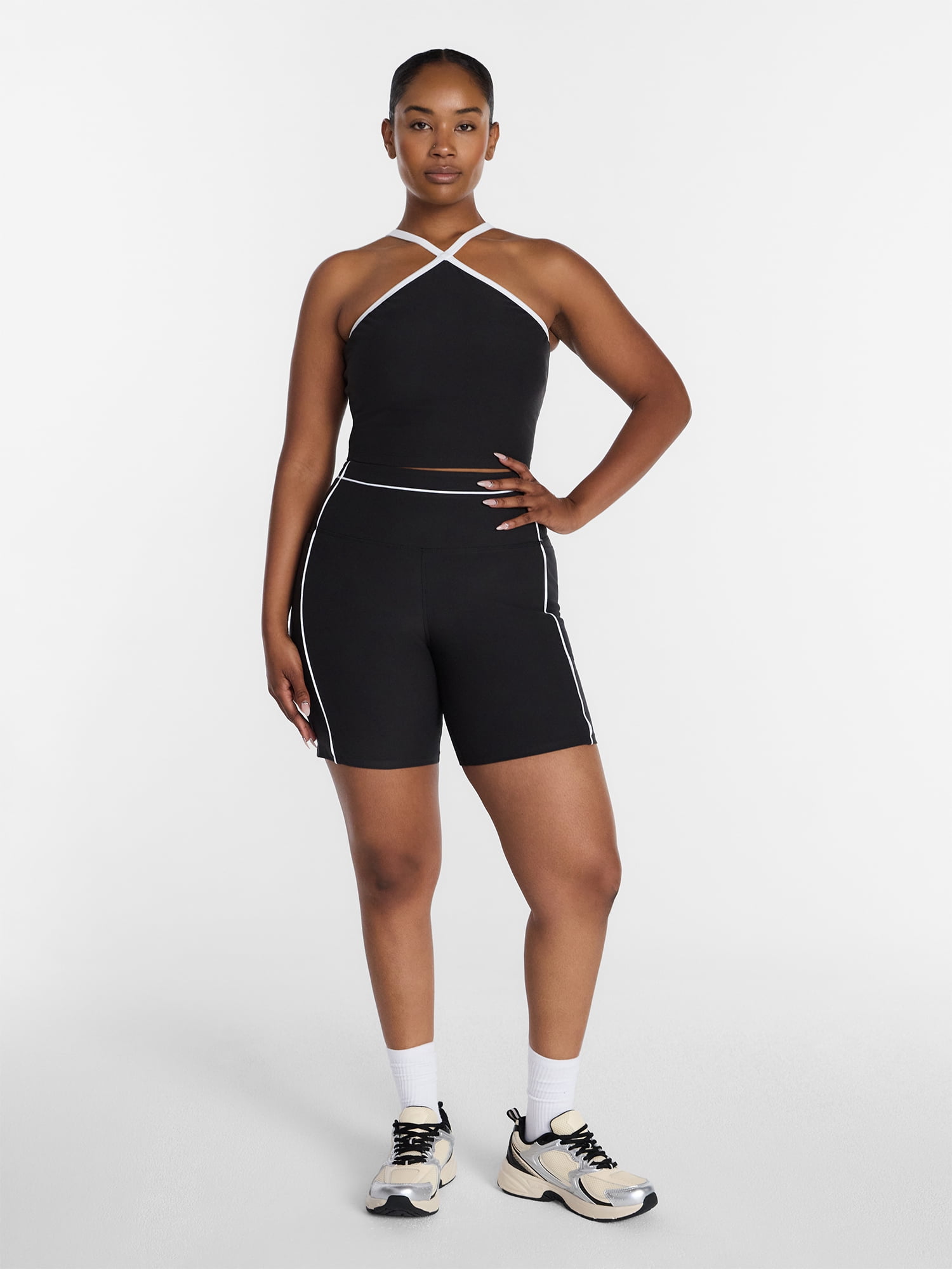 Athletic Works Women's and Women's Plus ButterCore Bike Shorts, Sizes XS-4X