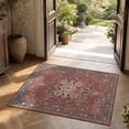 thumbnail image 1 of ATHOPE 2x3 Small Area Rug, Vintage Medallion Non-Slip Soft Low Pile Washable Rug Large Distressed Rug Indoor Retro Carpet for Entryway Kitchen Bathroom, Red, 1 of 9