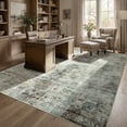 thumbnail image 1 of ATHOPE 9x12 Area Rug, Vintage Boho Medallion Rugs Non-Slip Soft Low Pile Washable Rug Large Distressed Rug Indoor Retro Carpet for Living Room Bedroom Dining Room Home Office, Gray Brown, 1 of 8