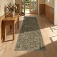 thumbnail image 1 of ATHOPE Floral 2x6 Area Rug, Machine Washable Rugs Soft Non Slip Low Pile Rugs for Living Room Bedroom Nursery Kitchen Dining Room Indoor, Floral Print Pattern Runner Carpet, Brown, 1 of 8