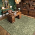 thumbnail image 1 of ATHOPE Floral 6x9 Area Rug, Machine Washable Rugs Soft Non Slip Low Pile Rugs for Living Room Bedroom Nursery Kitchen Dining Room Indoor, Large Floral Print Pattern Carpet, Sage Green, 1 of 8
