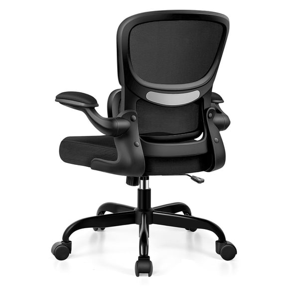 ATHOPE High Back Office Chair, Ergonomic Desk Chair with Adjustment Lumbar Support Armrests, Breathable Mesh Computer Chair, 360°Swivel Free, Black