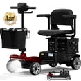 thumbnail image 1 of ATHOPE 4 Wheel Mobility Scooter for Seniors, 25 Miles Long Range Electric Folding Wheelchair for Travel, Adults, Elderly with Removable Battery Headlight Basket , Fits in Car Trunk, Red, 1 of 9