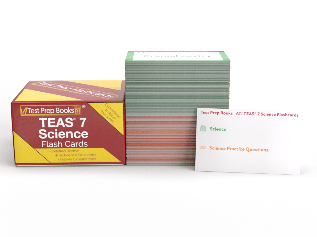ATI TEAS 7 Science Study Cards: TEAS Science Test Prep for the Nursing Entrance Exam [Full Color Cards]