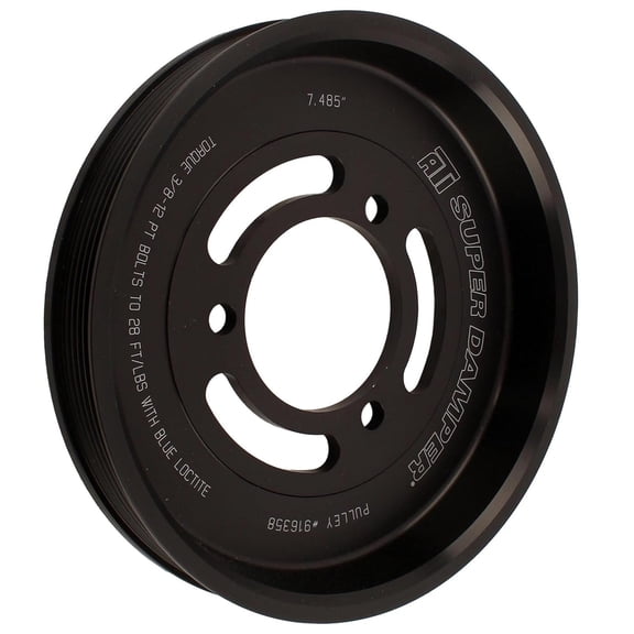 ATI916358 Super Damper 6 Rib Pulley Stock Diameter | Fits 2014+ Gen V LT L83 L86 L84 L87 L8T L8B | 7.845" Harmonic Balancer Pulley for LS LT Engines