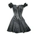 ATIENUBEE Halloween Dresses for Women Mini Dress Puff Sleeves Vintage