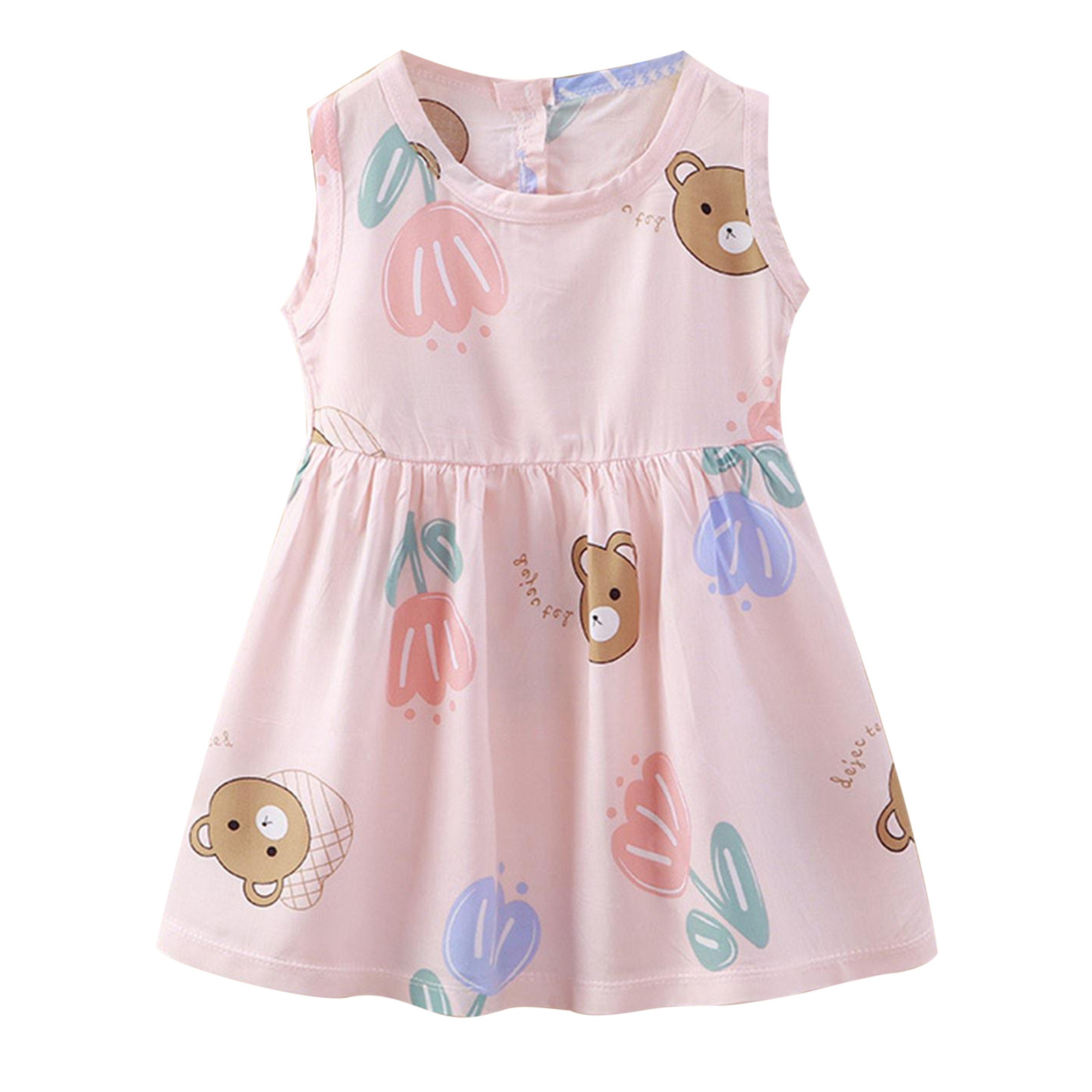 ATIENUBEE Kids Little Girls Princess Dress Easter Bunny Dress Children ...