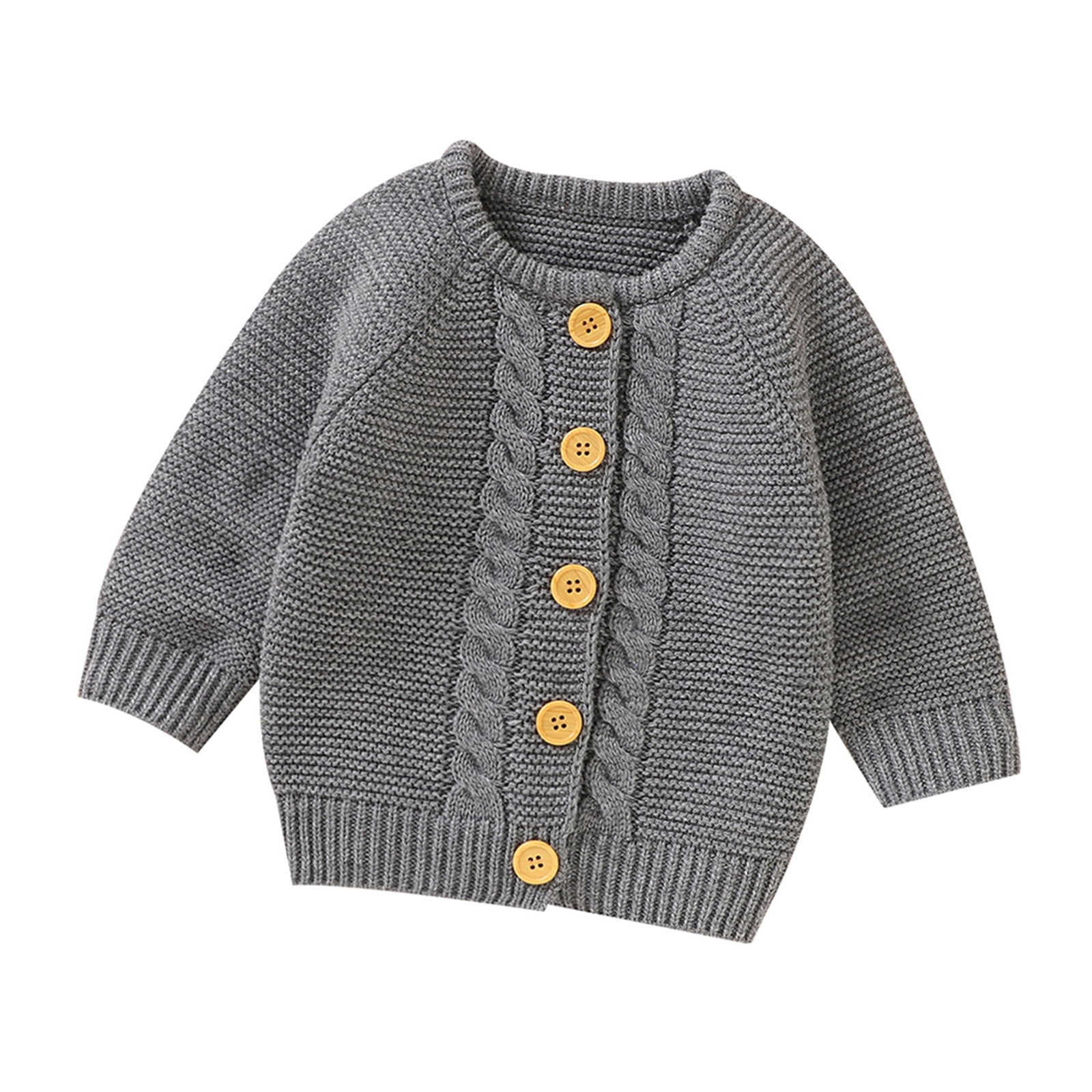 ATIENUBEE Kids Unisex Cardigan Sweaters Baby Girl Boy Knit Sweater Warm