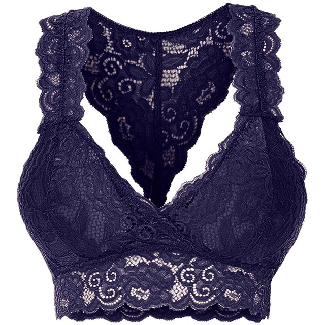 ATIENUBEE Lace Bras For Women Plus Size Vest Crop Wire Bra Lingerie
