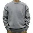 ATIENUBEE Pullover Sweaters for Men Womens Candy Colored Loose Plus
