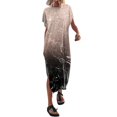 ATIENUBEE Women's Casual Dresses Summer T Shirt Maxi Dress Batwing