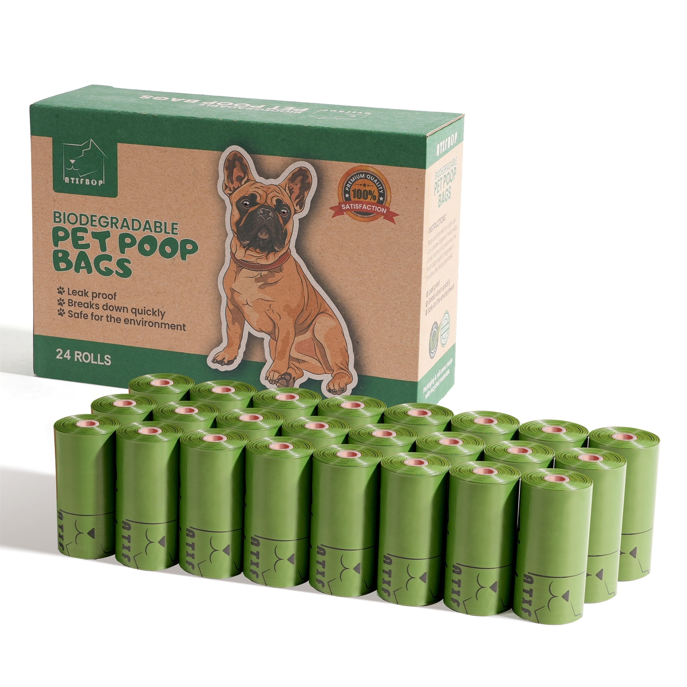 100 biodegradable dog poop bags online