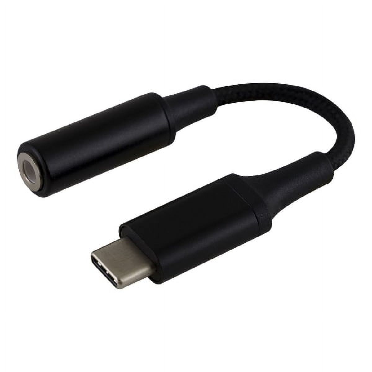 ATIVA USBC to 3.5mm Audio Adapter, Black