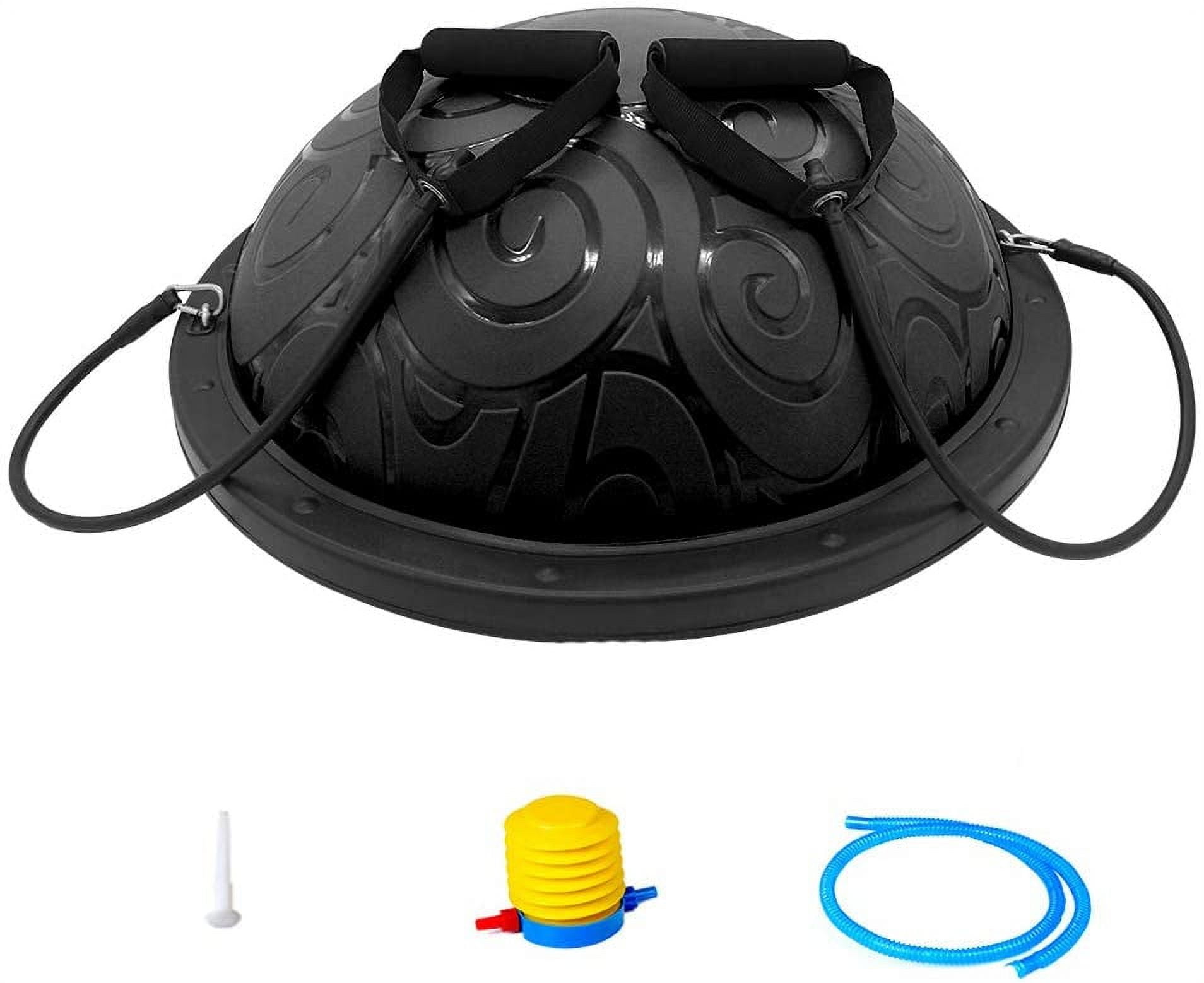 ATIVAFIT Half Ball Balance Trainer with Straps Yoga Balance Ball Anti