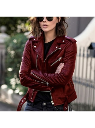 Leather Faux Ecko Red Coats Jackets