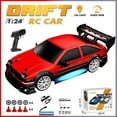 thumbnail image 1 of ATJIA 1:24 Scale RC Drift Car 30KM/H 4WD 2.4GHz Remote Control Cars with LED Light High Speed RC Racing Cars Toy Gift for Kids, 1 of 5