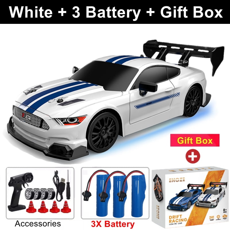 Coche Teledirigido 2.4GHz Con Luces Y Batería Doble – Drift Y Robot 2 En 1, Giro 360°, Regalo Para Niños De 3 A 12 Años