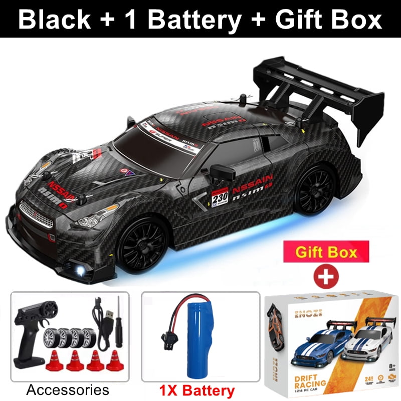ATJIA 1:24 Scale RC Drift Car 30KM/H High Speed 4WD 2.4GHz Remote Control Cars with LED Light RC Drift Racing Car