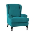 thumbnail image 1 of ATJIA 1 Piece Wingback Chair Covers Velvet Plush Wing Chair Slipcover Wing Back Chair Slipcovers Sofa Cover, 1 of 7