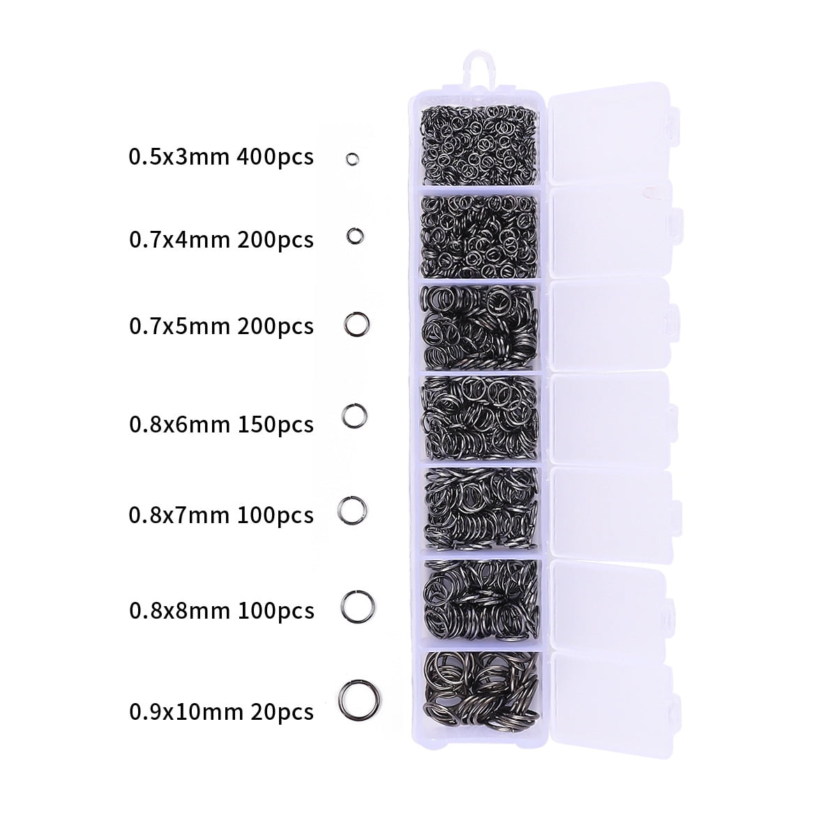 GSHLLO 500 Pcs Small Screw Eye Pins | 4x8mm Jewelry Eye Hooks For DIY Craft & Ornaments