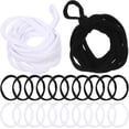 thumbnail image 1 of ATJIA 192pcs Weaving Loom Loops, Elastic Potholder Loops, Black and White Loom Loops Refills, Weaving Loom Toys for Kids Adults DIY Crafts Supplies, 1 of 7
