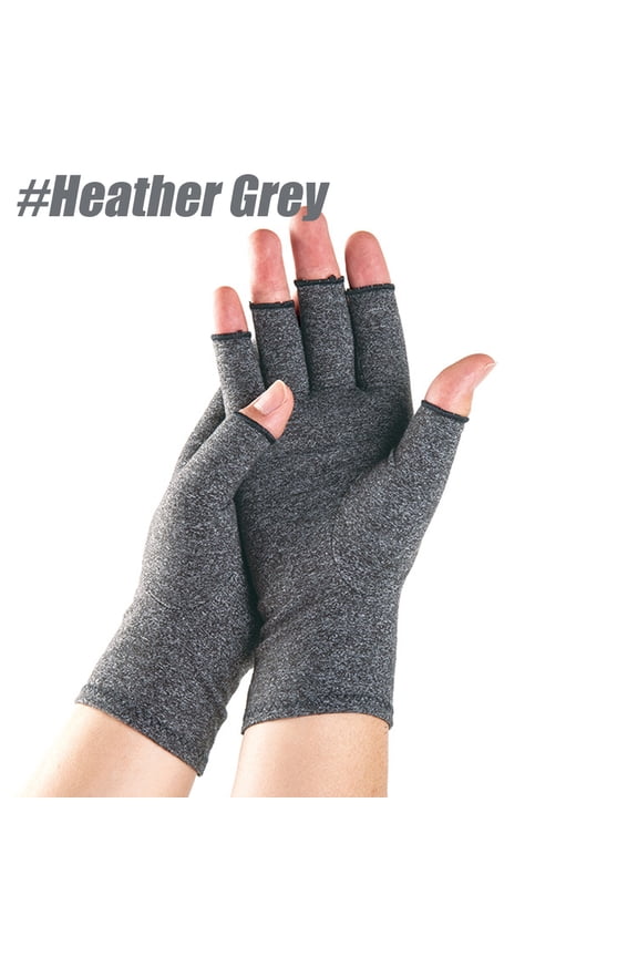 2 Pairs Compression Hands Gloves Fingerless Gloves for Men Women Quilting Sewing Typing Household Duties