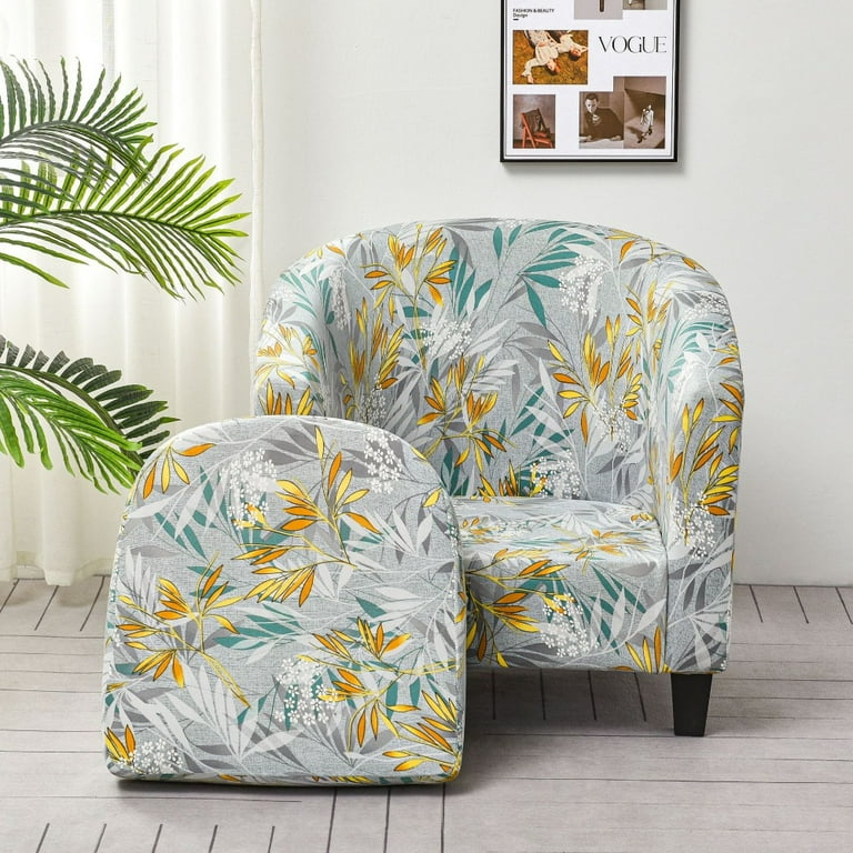 ATJIA Piece Club Chair Slipcover Stretch Barrel Chair Covers