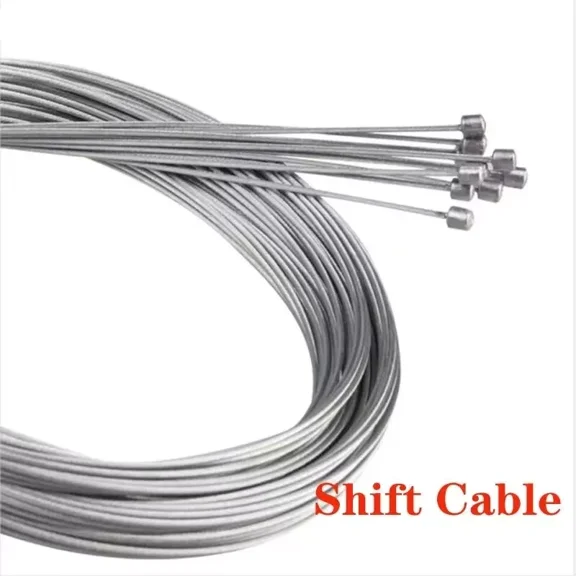 ATJIA 5/10Pcs 2 Meters Bicycle Bike Brake Cables Shift Cables Road Brake Cables Stainless Steel Front Rear Inner Wire