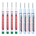 thumbnail image 1 of ATJIA 8 PCS Multi-Purpose Deep Hole Marker Deep Drill Hole Long Nib Marker Waterproof Construction Pens for Bathroom Woodworking 20 mm, 1 of 9