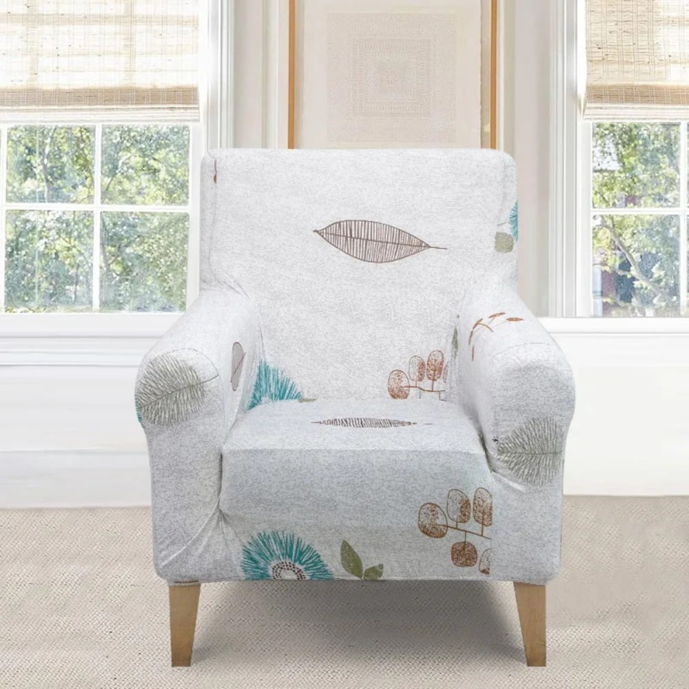 ATJIA Banquet Armchair Slipcover Printed Chair Covers with Arms Stretch ...