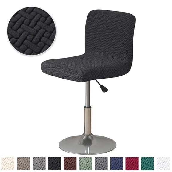 ATJIA Bar Stool Covers with Backs Stretch Bar Stool Chair Covers Jacquard Bar Stool Covers Washable Bar Chair Covers