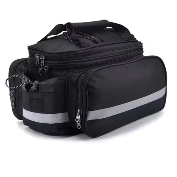 ATJIA Bike Rack Bag 27L Multi-functional Saddle Trunk for Bicycle Large Capacity Extensible Luggage with Rainproof Cover