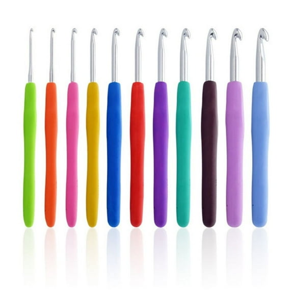ATJIA Crochet Hooks Ergonomic Handle Crochet Hooks Set for Arthritic Hands Comfortable Smooth Crochet Needles