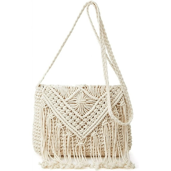 ATJIA Crossbody Bag for Women Cute Hobo Bag Satchel Bag Summer Bag Knit Bag Beach Bag Purse Tote Handbags for Women