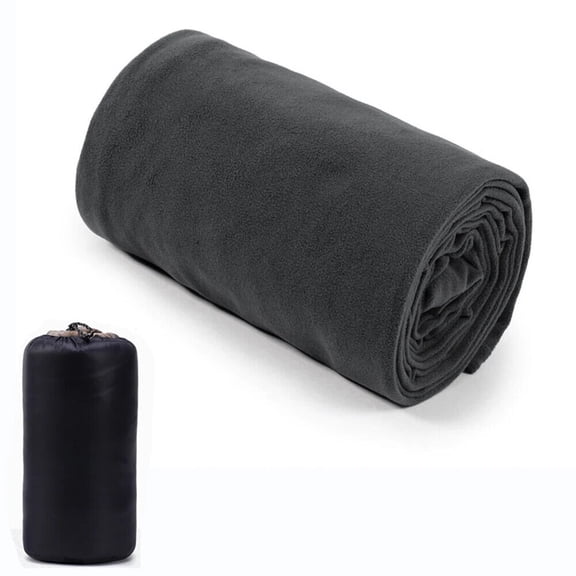 ATJIA Fleece Sleeping Bag Portable Ultra-light Travel Sheets for Adults Outdoor Camping Tent Bed Warm Sleeping Bag Liner