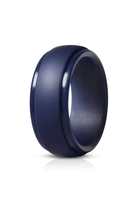 Mens Silicone Wedding Band Rubber Rings for Him Women Couples Size 7 8 9 10 11 12 13 14  8mm Wide Silicone Finger Ring