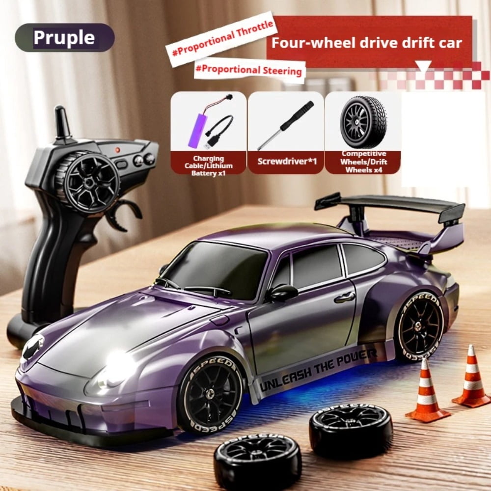ATJIA RC Drift Car 1:24 Scale Remote Control Car 2.4GHz 4WD 20KM/H High Speed RC Cars with LED Light