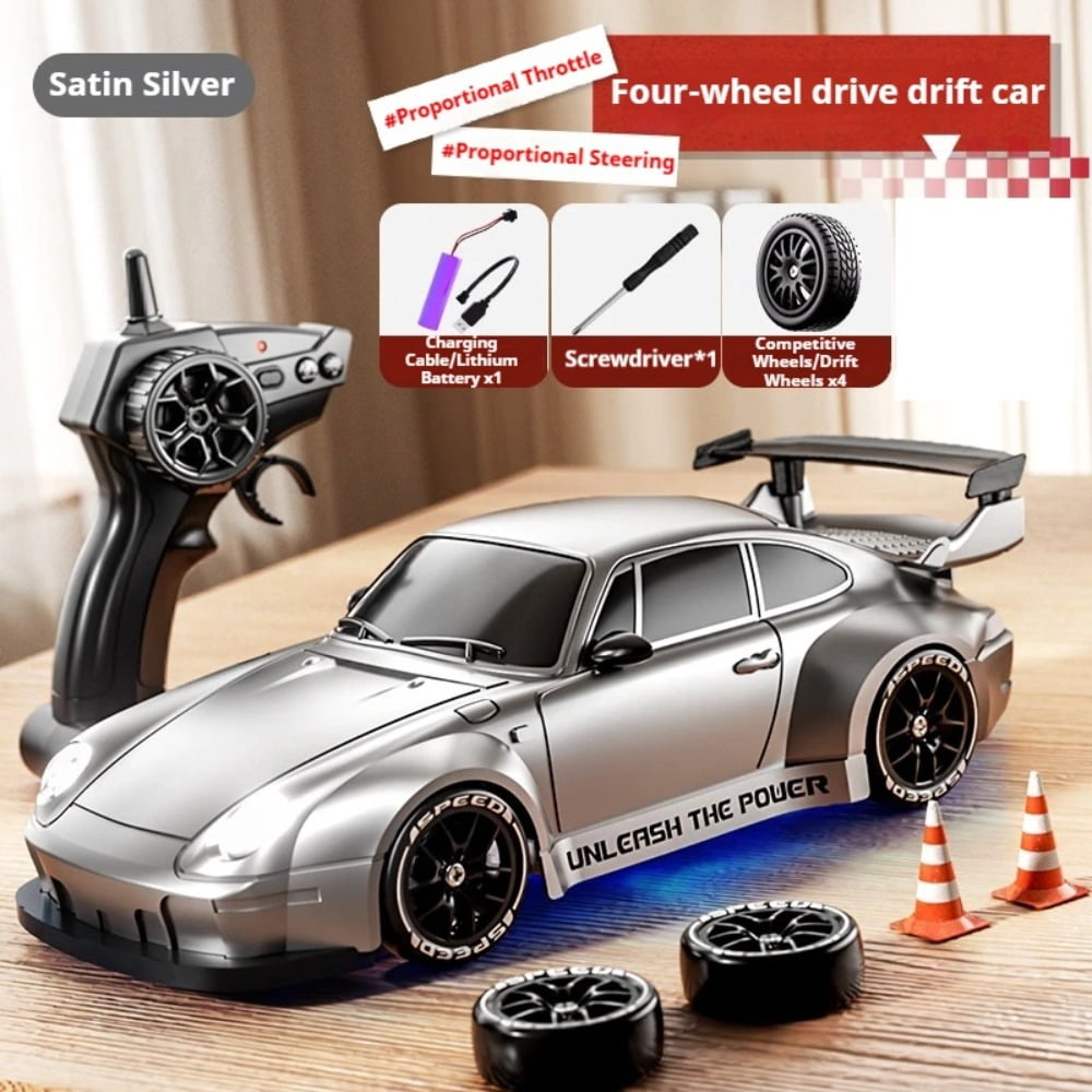 ATJIA RC Drift Car 1:24 Scale Remote Control Car 2.4GHz 4WD 20KM/H High Speed RC Cars with LED Light
