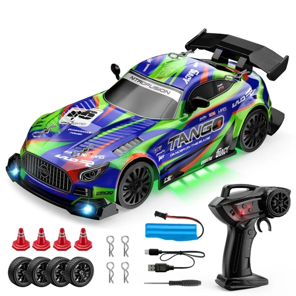 ATJIA RC Drift Car Toys Remote Control Drift Cars 2.4GHz 1:24 4WD High Speed RC Drift Car with LED Lights
