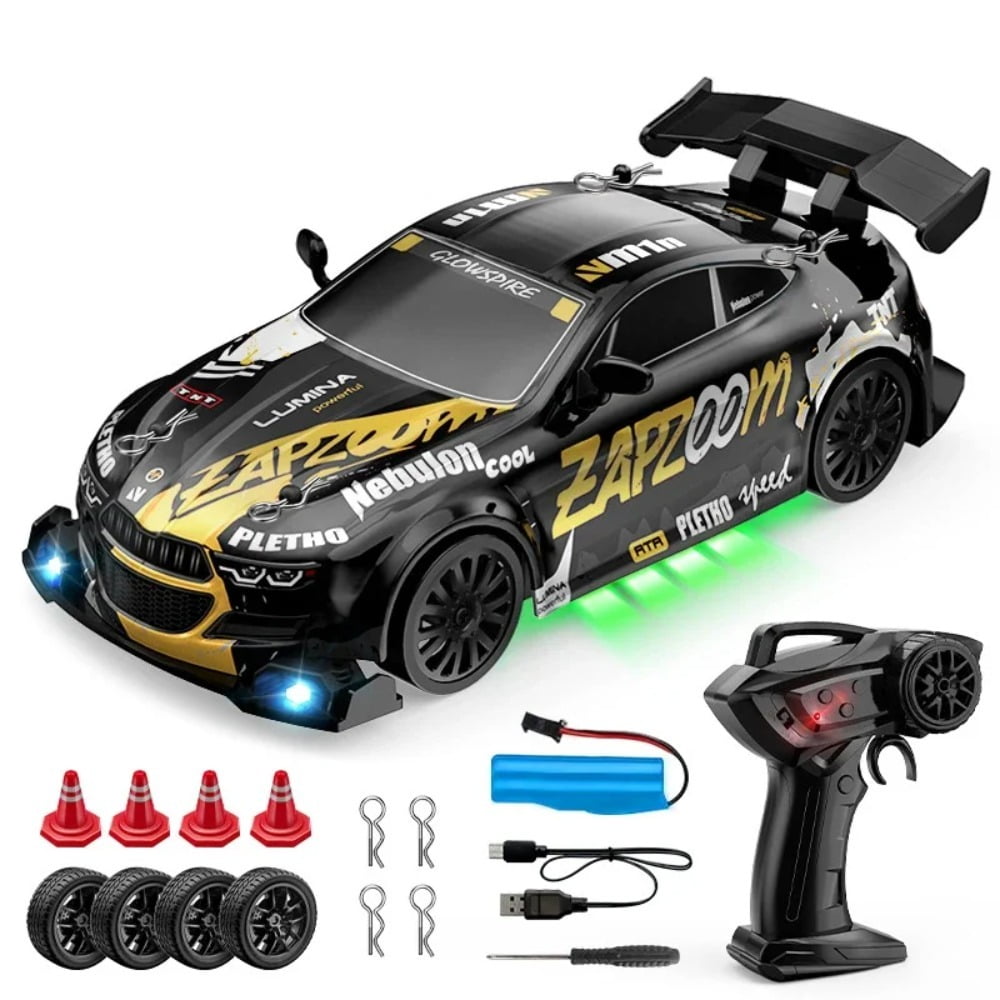ATJIA RC Drift Car Toys Remote Control Drift Cars 2.4GHz 1:24 4WD High Speed RC Drift Car with LED Lights