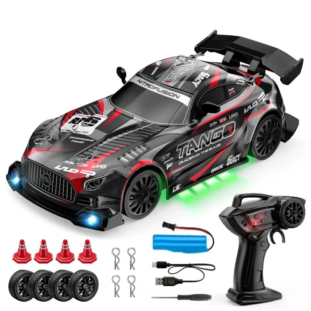 ATJIA RC Drift Car Toys Remote Control Drift Cars 2.4GHz 1:24 4WD High Speed RC Drift Car with LED Lights