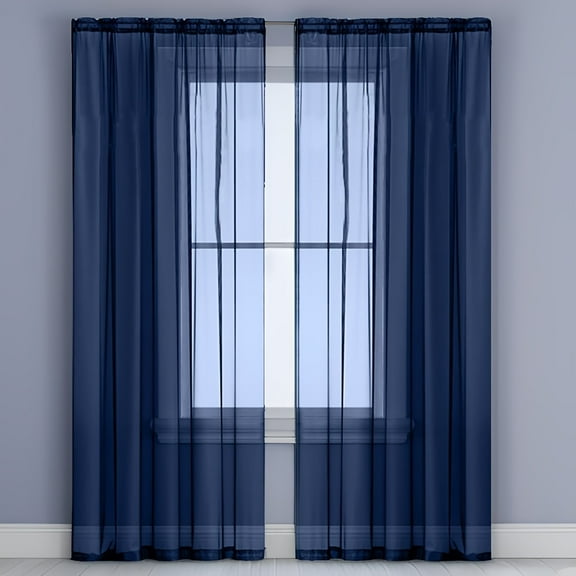 ATJIA Sheer Bedroom Curtains 1 Panel Transparent Light Weight Soft Window Treatment Panel for Study Room Living Room Guest Room