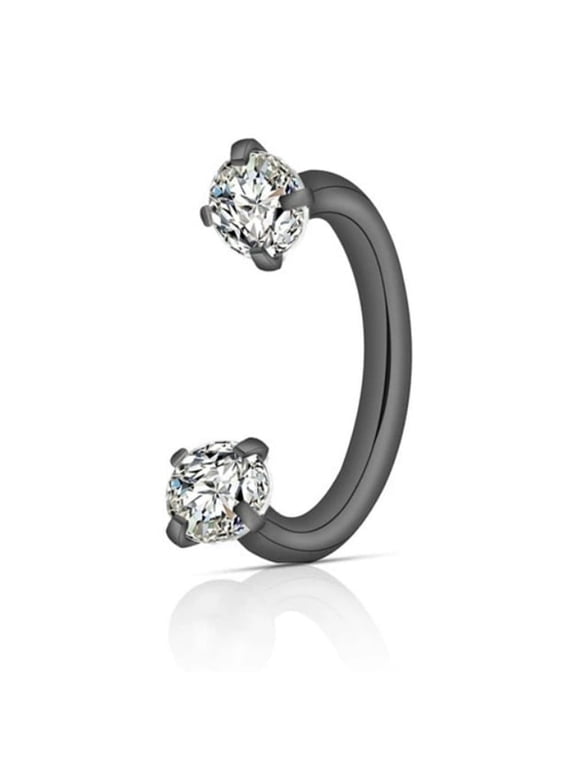 Stainless Steel 8mm Horseshoe 16G Lip Nose Ring Set Body Piercing Cartilage Helix Tragus Earrings for Women Men